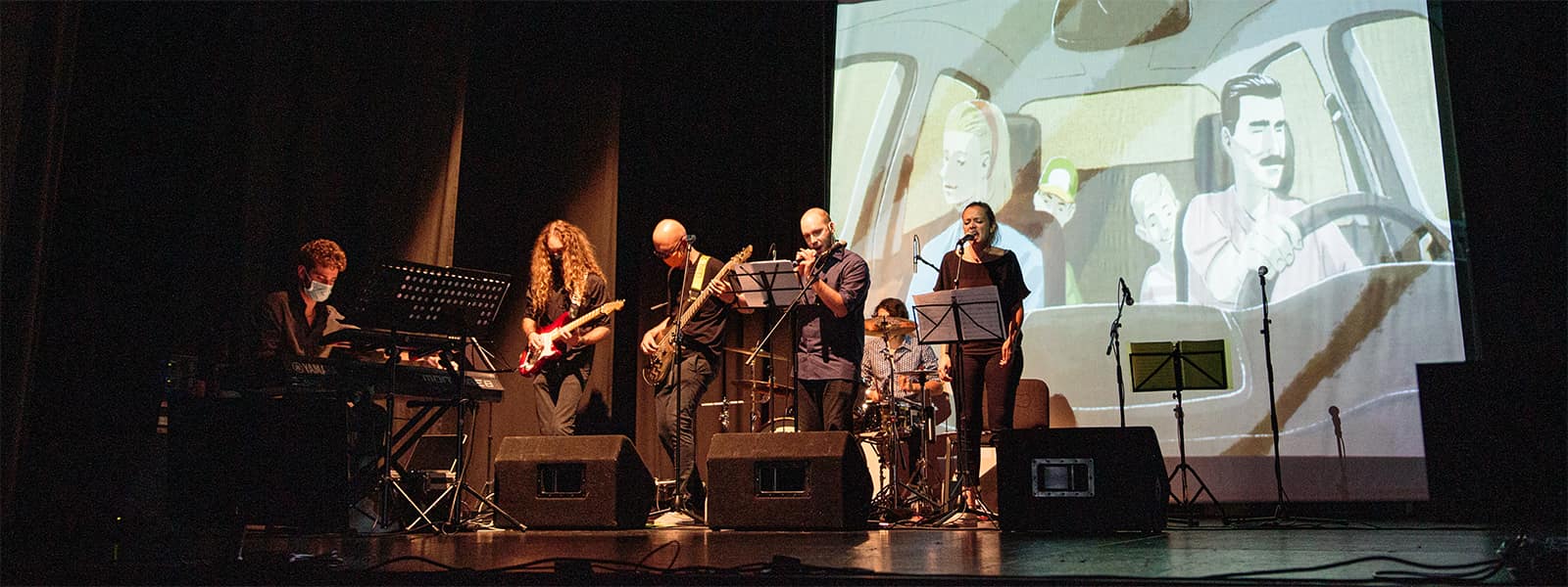 La formazione Ariodante dell'Associazione Examina di Gorizia live sul palco